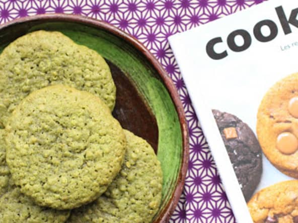 Cookies au thé matcha et à l'avoine