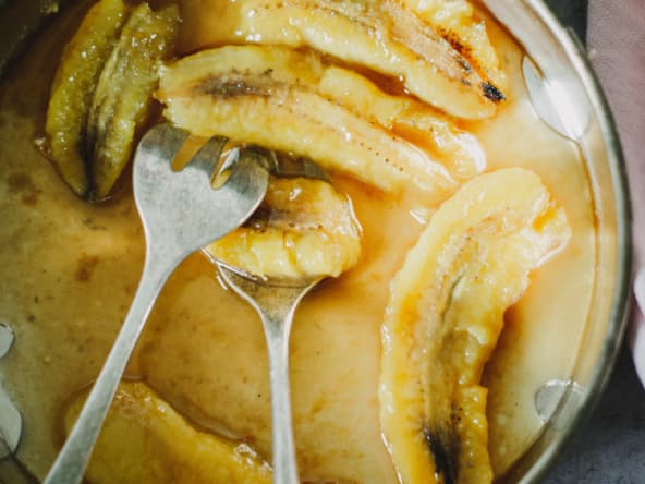 Banane flambée