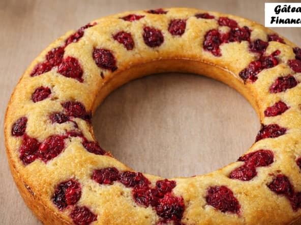 Financier aux framboises