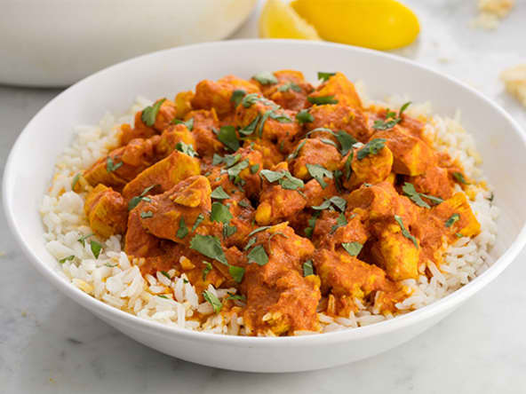 Curry de poulet au fromage blanc 0%