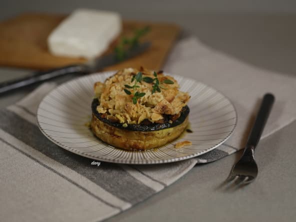 Crumble de courgettes menthe feta