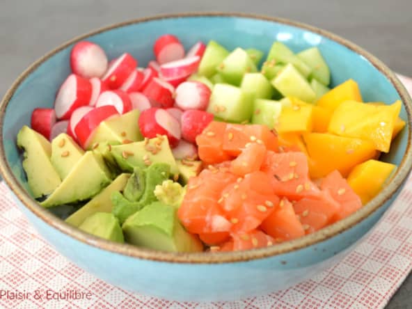 Poke bowl au saumon