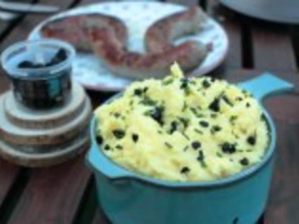 Purée à l'ail noir
