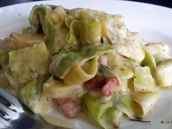 Courgettes à la Carbonnara