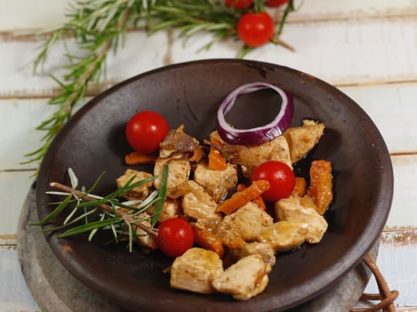 Escabèche de poulet au romarin