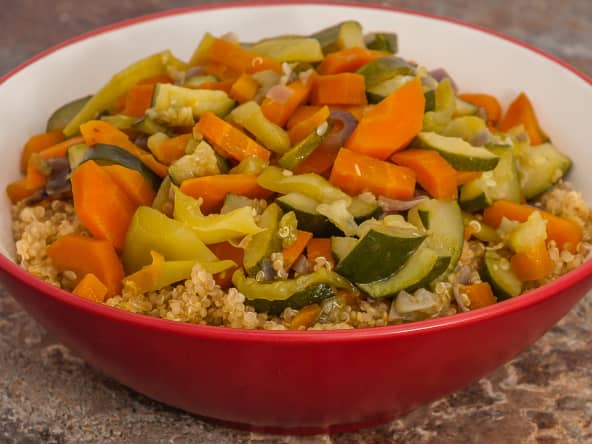 Quinoa aux légumes 