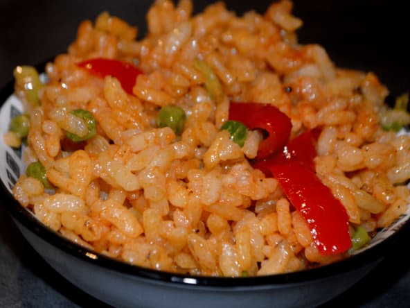 Salade de Riz Froide Aux petits pois