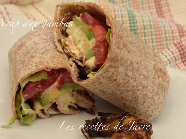 Wrap aux gambas panées