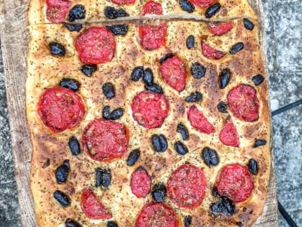 Focaccia de Bari avec levain