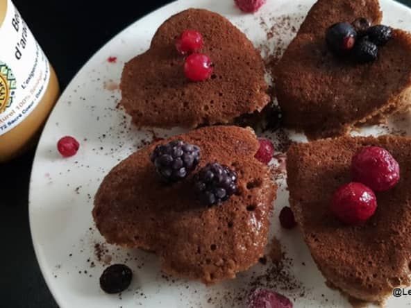 Mini cakes au beurre de cacahuètes et chocolat 