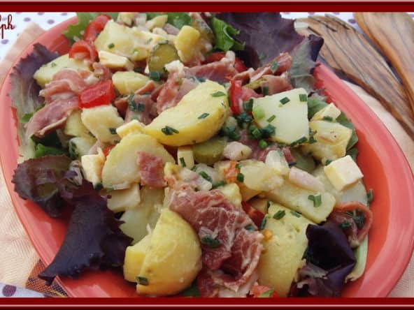 Salade de pommes de terre pêle-mêle