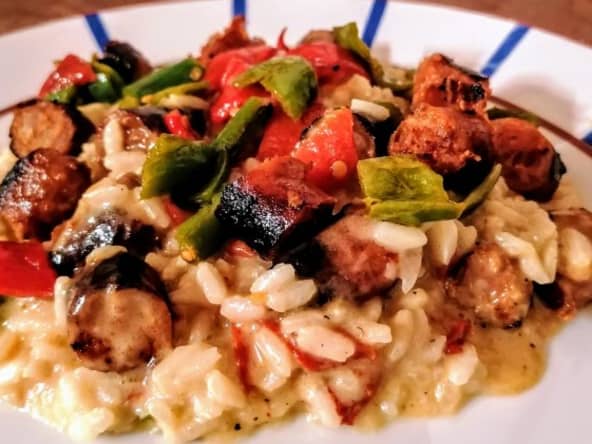Risotto du Pays Basque à la Txistorra