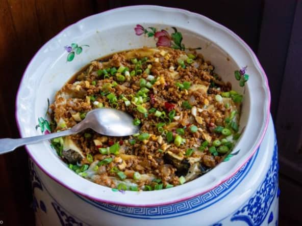 Aubergines fumées à la vietnamienne