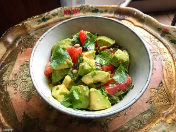 Salade d’avocats et de tomates
