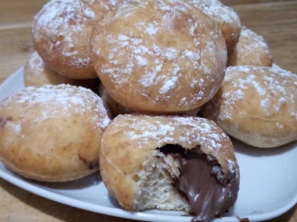 Mini beignets au Nutella