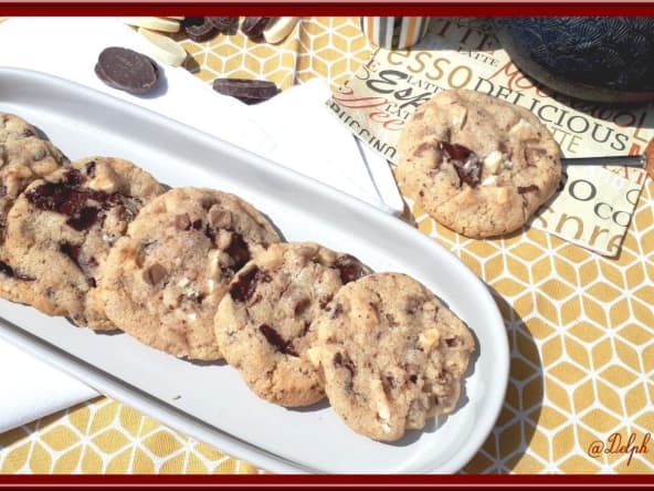 Cookies aux trois chocolats