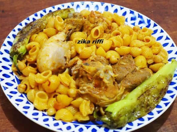 Pâtes arabes à l'agneau