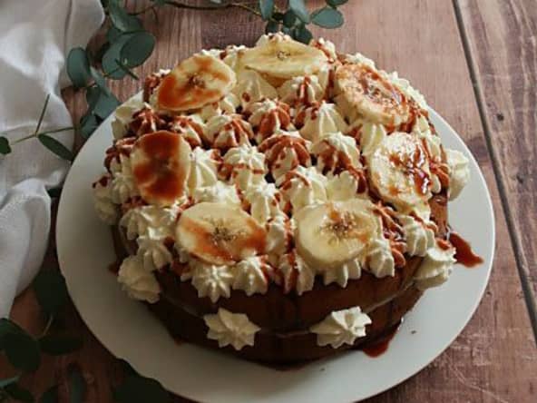 Gâteau façon banoffee
