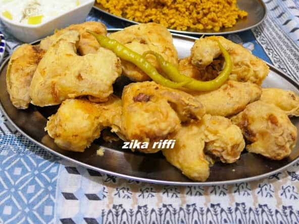 Ailes de poulet frites ou fried chicken wings