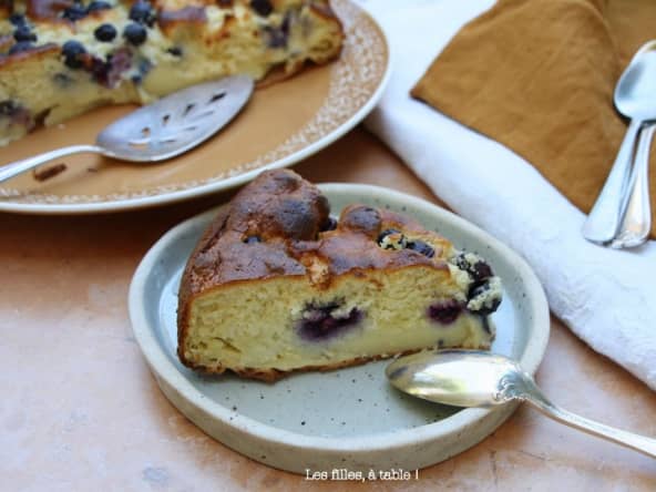 Gâteau coco myrtilles