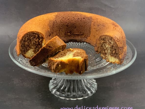 Gâteau marbré à la pâte à tartiner
