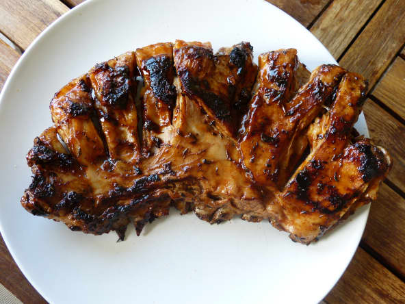 Poitrine d'agneau sauce barbecue