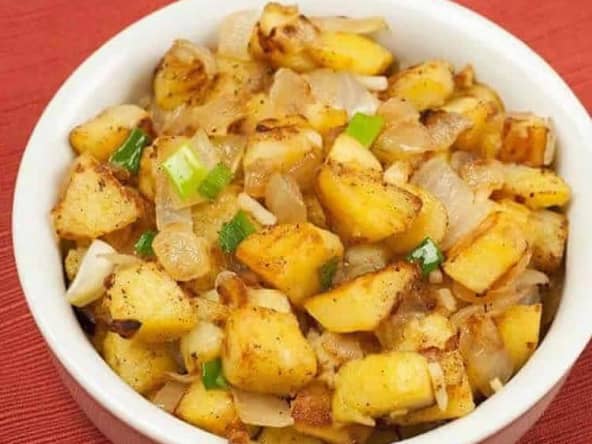 Pommes de terre sautées avec oignon