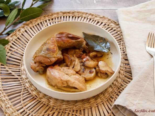 Pintade aux cèpes