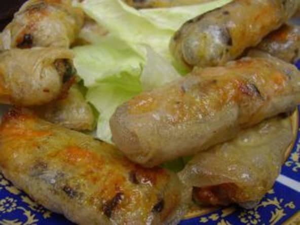Nems au poulet et crevettes