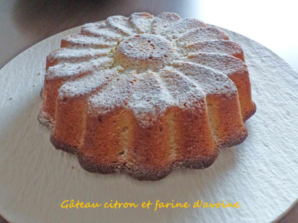 Gâteau citron et farine d'avoine