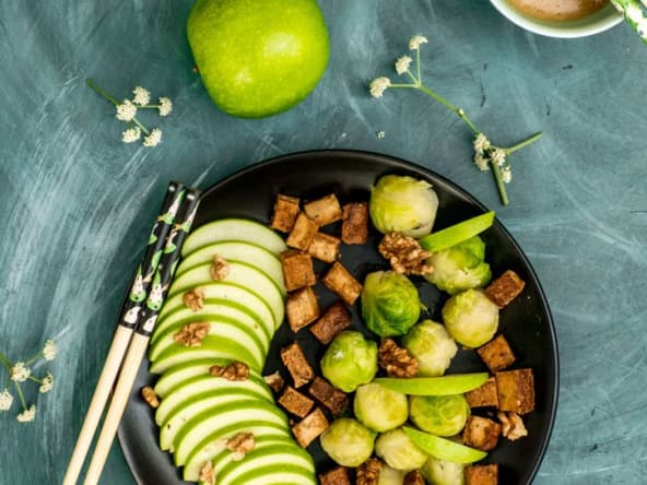 Salade saveur umami et vinaigrette au miso