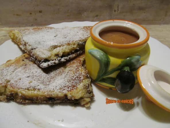 Crêpe impériale autrichienne aux pépites de chocolat et aux pommes