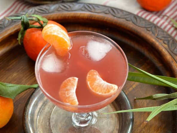 Punch de noël, clémentine et cranberry
