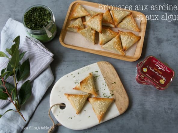 Briouates aux sardines et aux algues