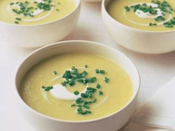 Soupe de poireaux et pommes de terre