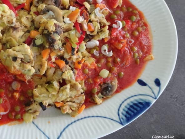 Omelette chinoise garnie