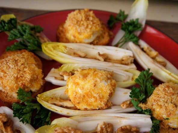 Salade de chèvre chaud croustillant