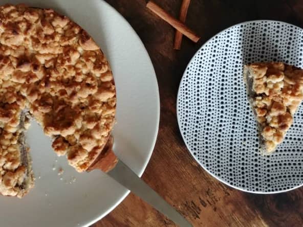 MOHNKUCHEN : GÂTEAU CRÉMEUX AU PAVOT ET SON STREUSEL CRUNCHY