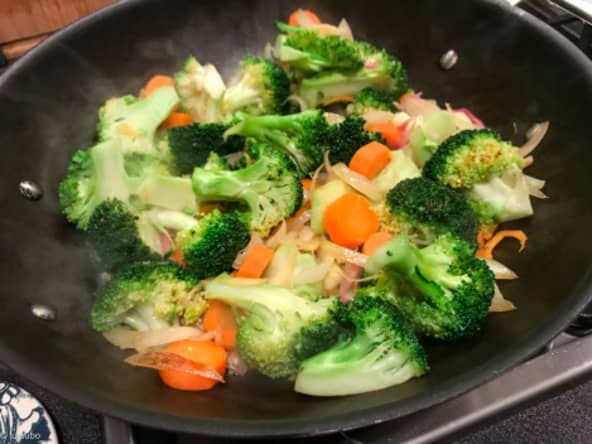 Riz sauté au brocoli