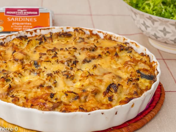 Flan salé de chou-fleur aux sardines