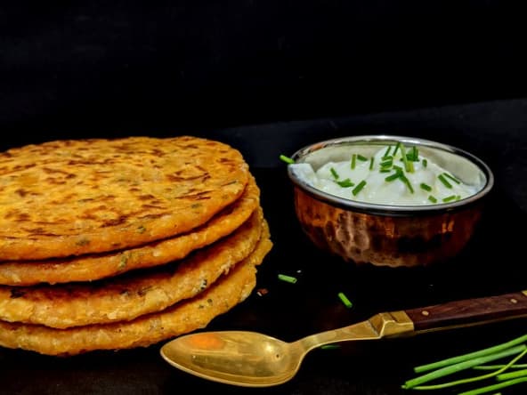 Aloo Paratha ou galettes indiennes