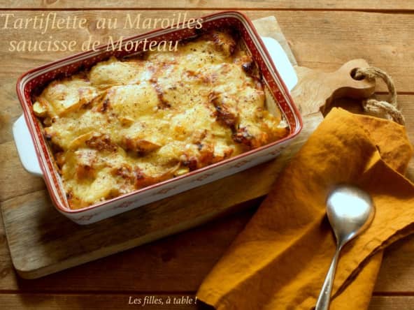 Tartiflette au maroilles et saucisse de Morteau