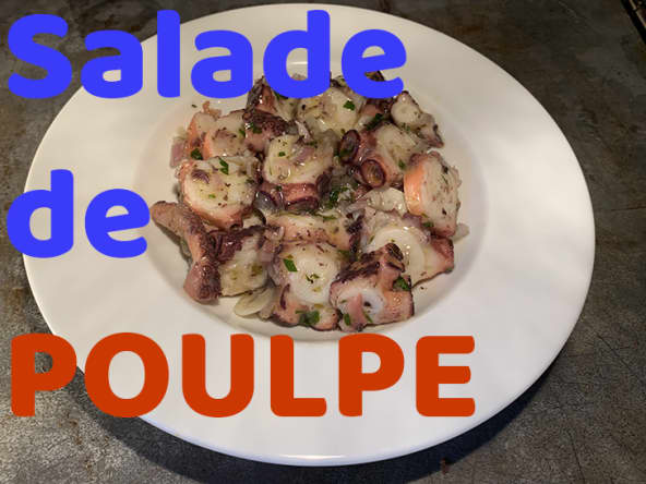 Salade de poulpe à l'ail et au citron
