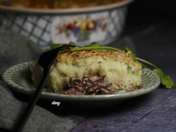 Hachis parmentier de canard au brocoli et au foie gras