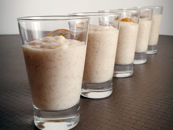 Riz au lait vegan aux graines d'amarante pour le dessert