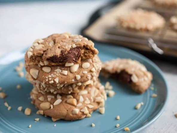 Cookies aux amandes fourrés de Nutella