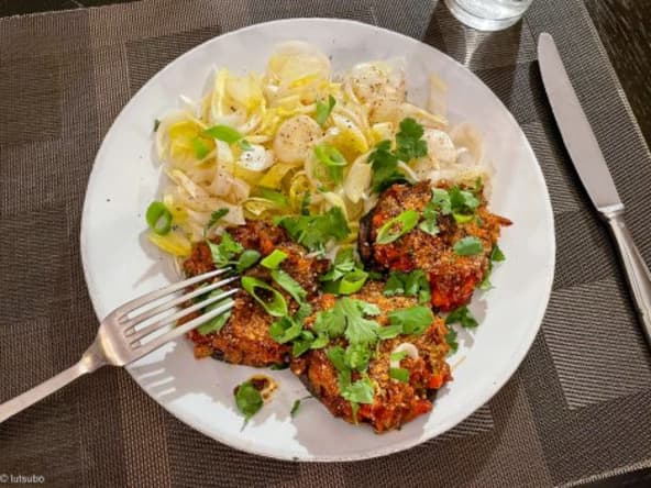Champignons farcis aux légumes