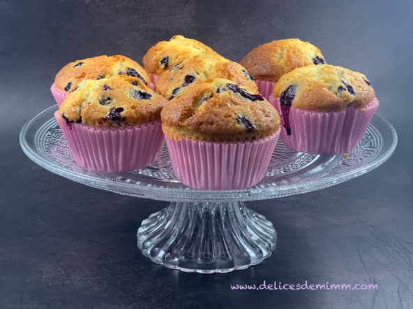 Muffins aux myrtilles et tonka