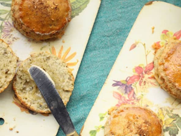 Scones au fromage bleu et au zaatar
