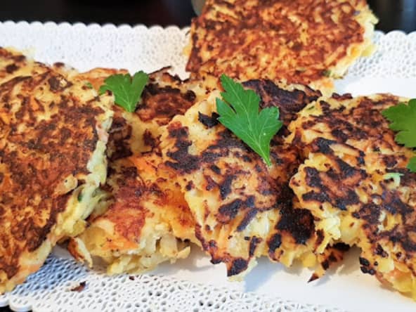 Galettes de panais aux 3 fromages